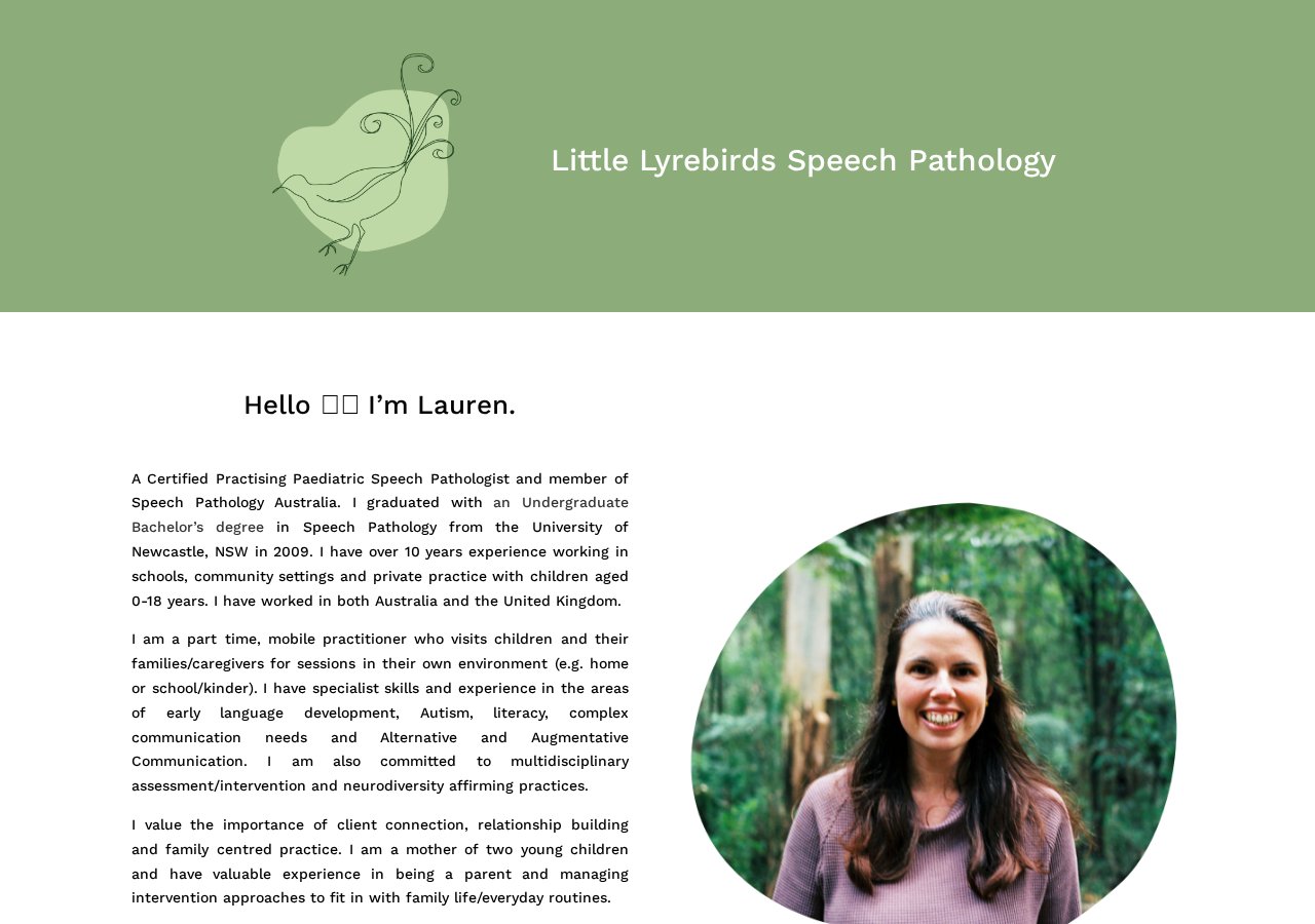 Little Lyrebirds Speech Pathology screenshot